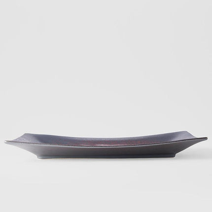 Platter 33cm Copper Glaze.