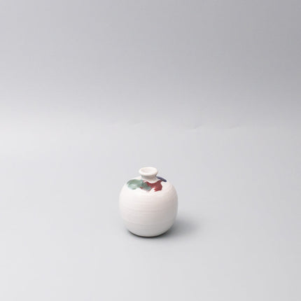 Vase Small Tricolor White Round.