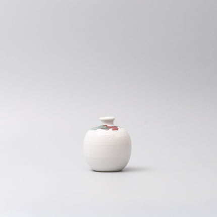 Vase Small Tricolor White Round.