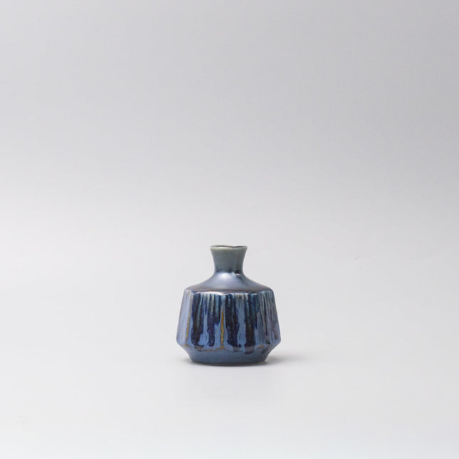 Vase Small Blue Ridge Octagon.