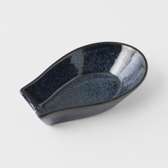 Spoon Rest Ramen Kanso Indigo Blue Glaze.