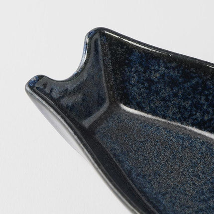 Spoon Rest Ramen Kanso Indigo Blue Glaze.