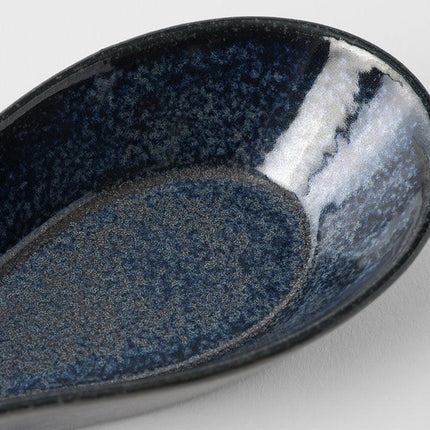 Spoon Rest Ramen Kanso Indigo Blue Glaze.