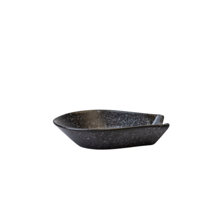 Spoon Rest Small Kanso Matte Black Glaze.