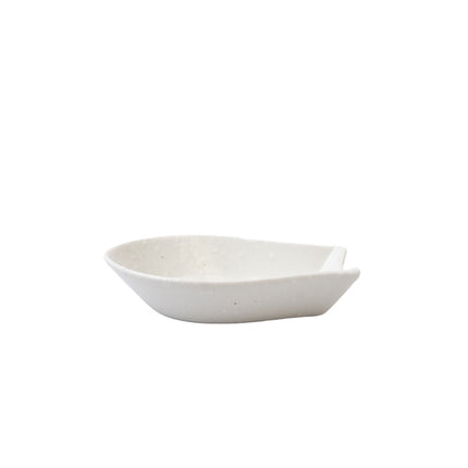 Spoon Rest Kanso Small Soft White Glaze.