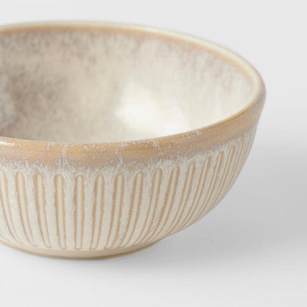 Ramekin Bowl 10cm Ridged Alabaster Glaze.