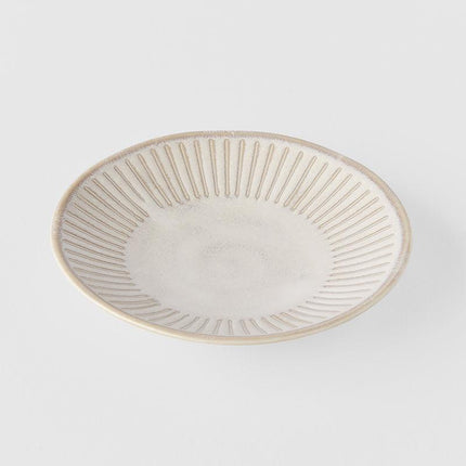 Sauce Dish Large 12cm Ridged Alabaster Glaze.