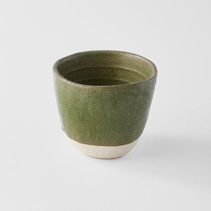 Lopsided Mug 200ml Matcha Green Glaze.