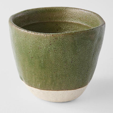 Lopsided Mug 200ml Matcha Green Glaze.
