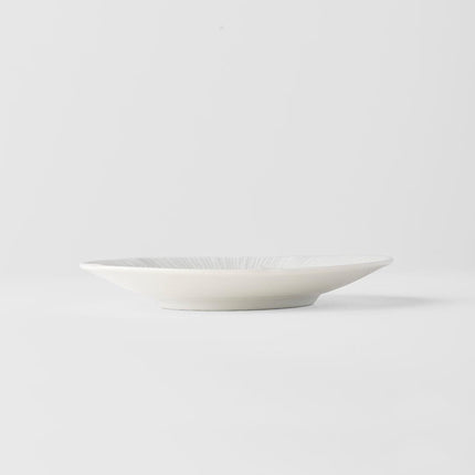 Tapas Plate 13cm Ice White Glaze.