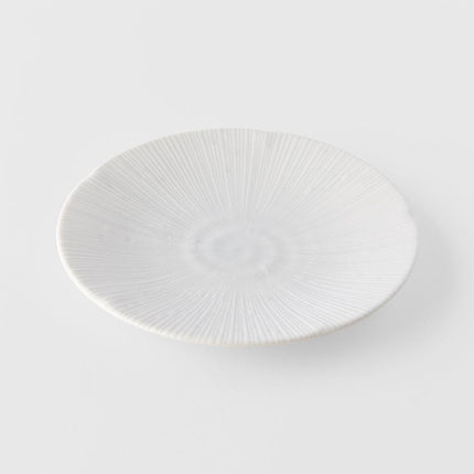 Tapas Plate 16.5cm Ice White Glaze.