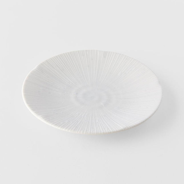 Tapas Plate 16.5cm Ice White Glaze.
