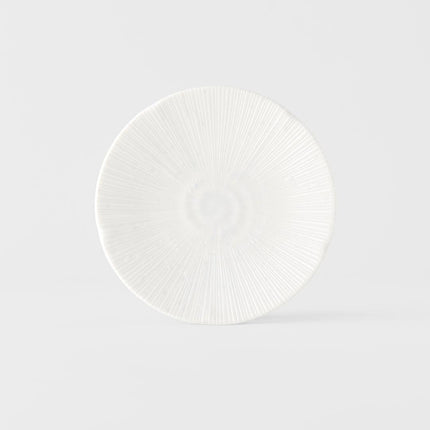 Tapas Plate 16.5cm Ice White Glaze.
