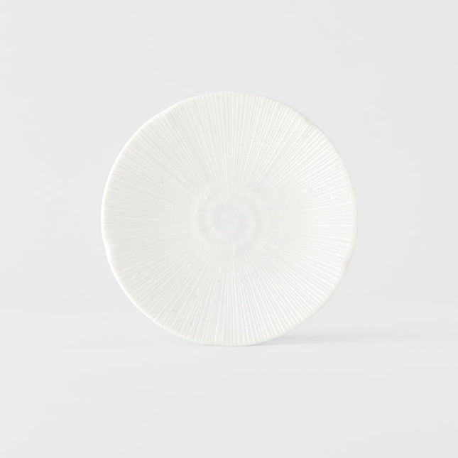 Tapas Plate 16.5cm Ice White Glaze.