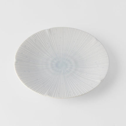 Side Plate 22cm Ice White Glaze.