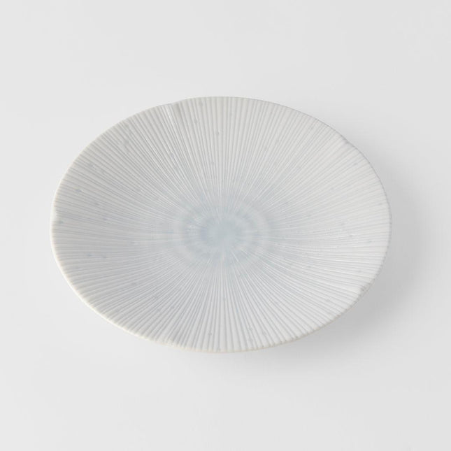 Side Plate 22cm Ice White Glaze.