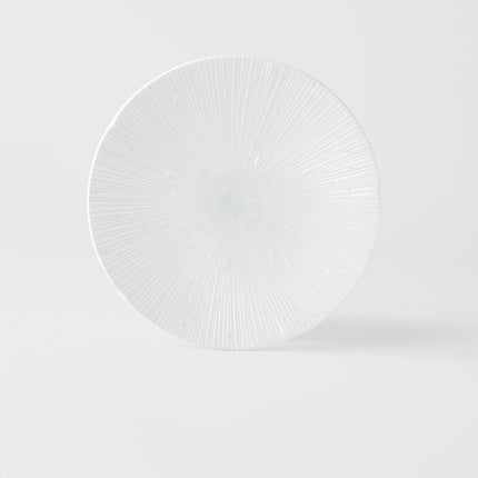 Dinner Plate 24.5cm Ice White Glaze.