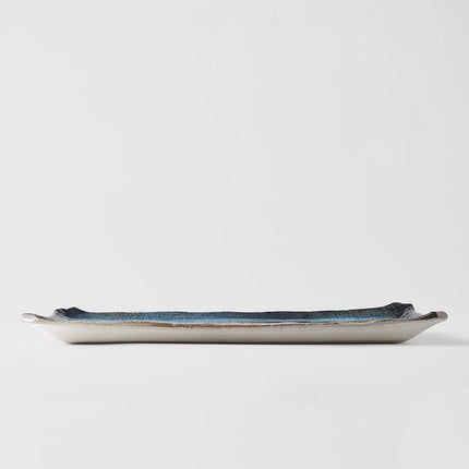 Serving Platter 42cm Sky Blue Glaze.