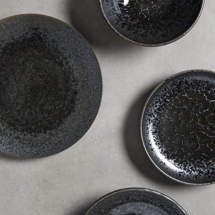 Dinner Plate 28cm Black Pearl Glaze.