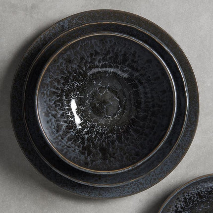 Side Plate 19cm Black Pearl Glaze.