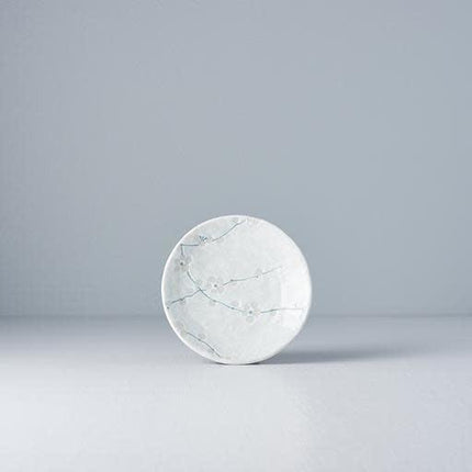 Plate 13cm White Blossom Glaze.