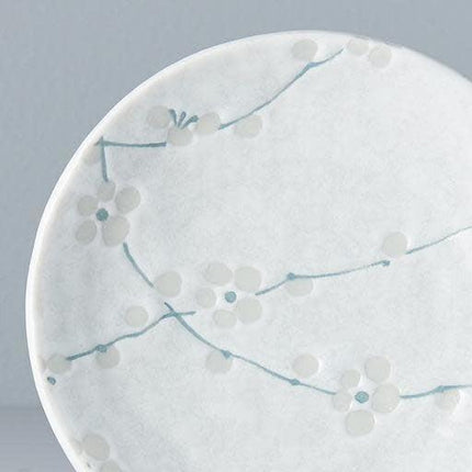 Plate 13cm White Blossom Glaze.