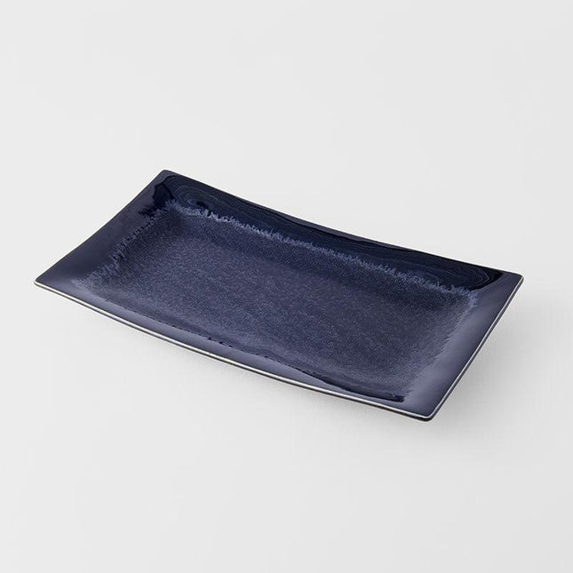Platter Rectangular 33cm Matt and Shiny Glaze.