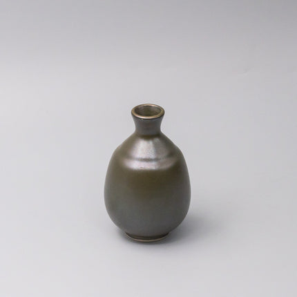 Sake Jug 8cm 275ml Olive Lustre Glaze.