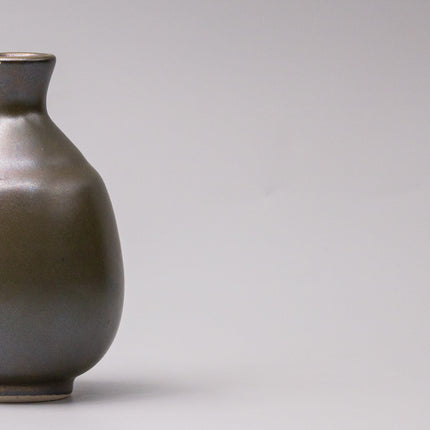 Sake Jug 8cm 275ml Olive Lustre Glaze.