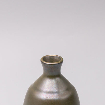 Sake Jug 8cm 275ml Olive Lustre Glaze.