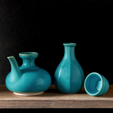 Sake Pourer 200ml Aqua Glaze.