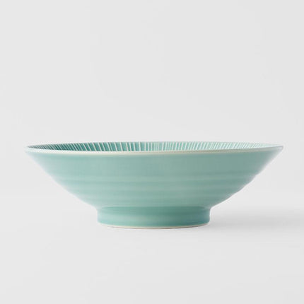 Ramen Bowl 24cm Craft Aqua Glaze.