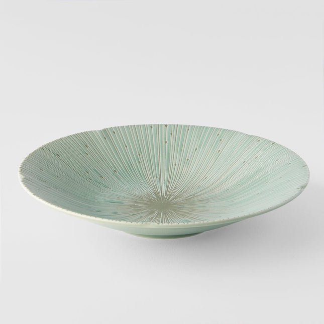 Pasta Bowl 24.5cm Ice Green Glaze.