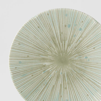 Tapas Plate 13cm Ice Green Glaze.