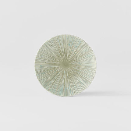 Tapas Plate 13cm Ice Green Glaze.