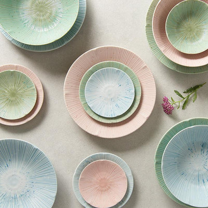Tapas Plate 13cm Ice Green Glaze.