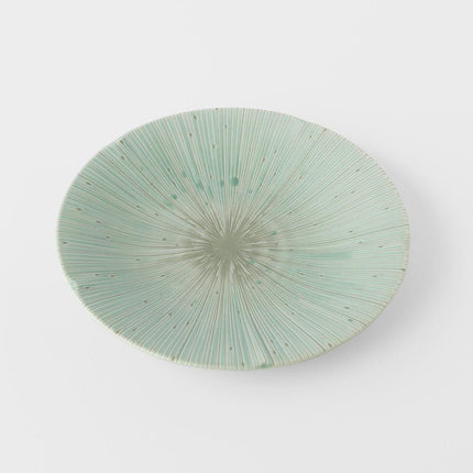 Side Plate 22cm Ice Green Glaze.