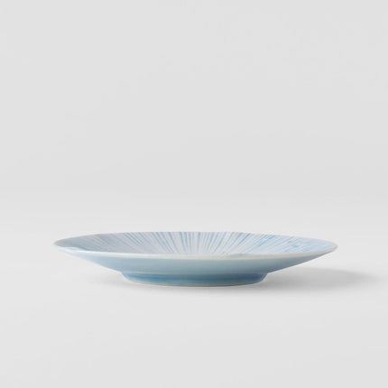 Tapas Plate 13cm Ice Blue Glaze.