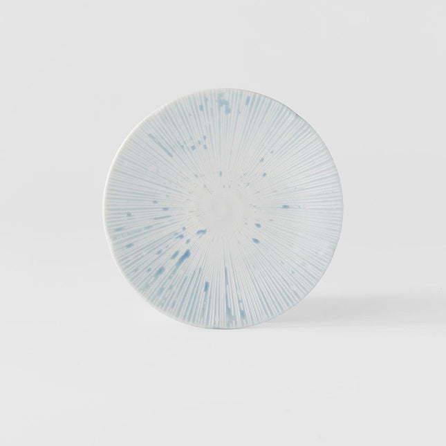 Tapas Plate 16.5cm Ice Blue Glaze.