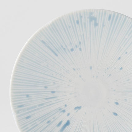 Tapas Plate 16.5cm Ice Blue Glaze.