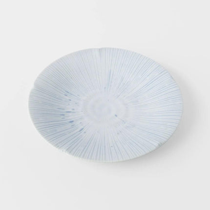 Side Plate 22cm Ice Blue Glaze.