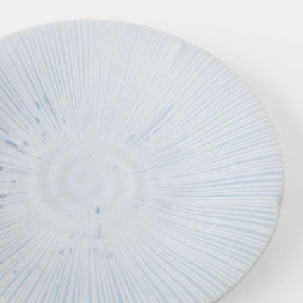 Side Plate 22cm Ice Blue Glaze.