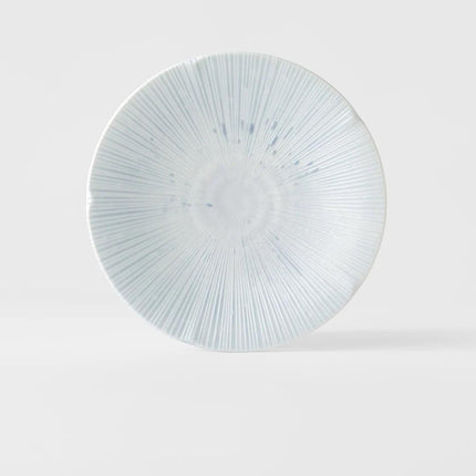 Side Plate 22cm Ice Blue Glaze.