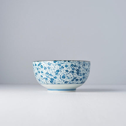 Bowl 16cm Blue Daisy Glaze.