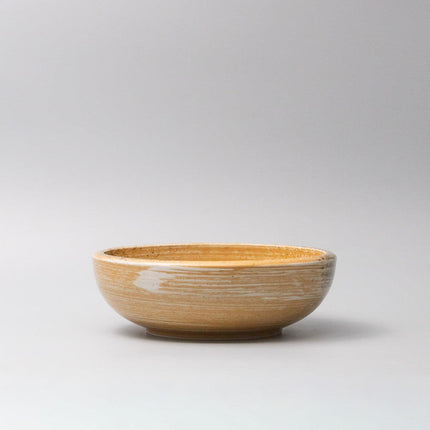 Bowl 24cm Burnt Orange Glaze.