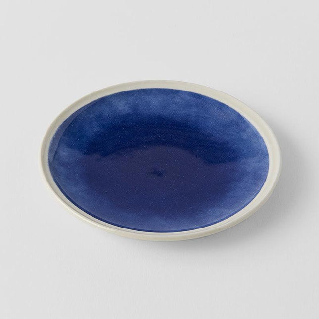 Plate 14.3cm Small Ocean Blue Glaze.