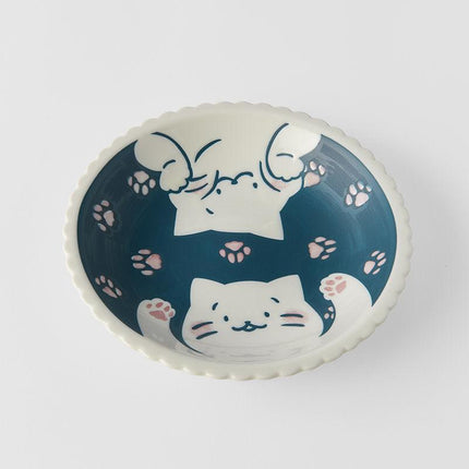 Pasta Bowl 21cm Paw Prints Cat Design.