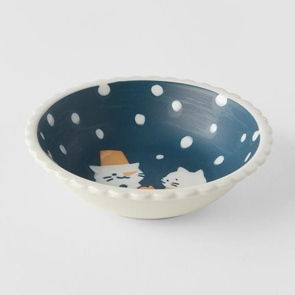 Pasta Bowl 14cm Snow cat Design.