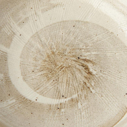 Plate Organic 17cm Spiral Sand Glaze.