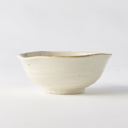 Bowl Organic 18cm Spiral Sand Glaze.